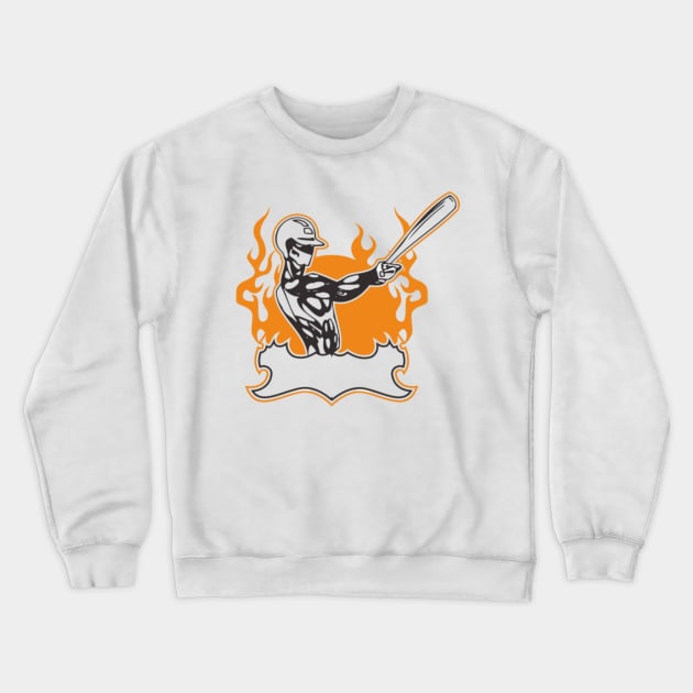 Baseball Crewneck Sweatshirt by Rebelion